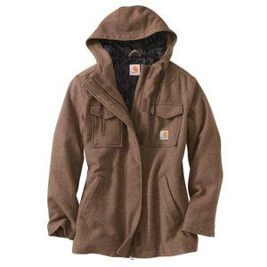 CARHARTT Hooded Wool Blend Parka Coat